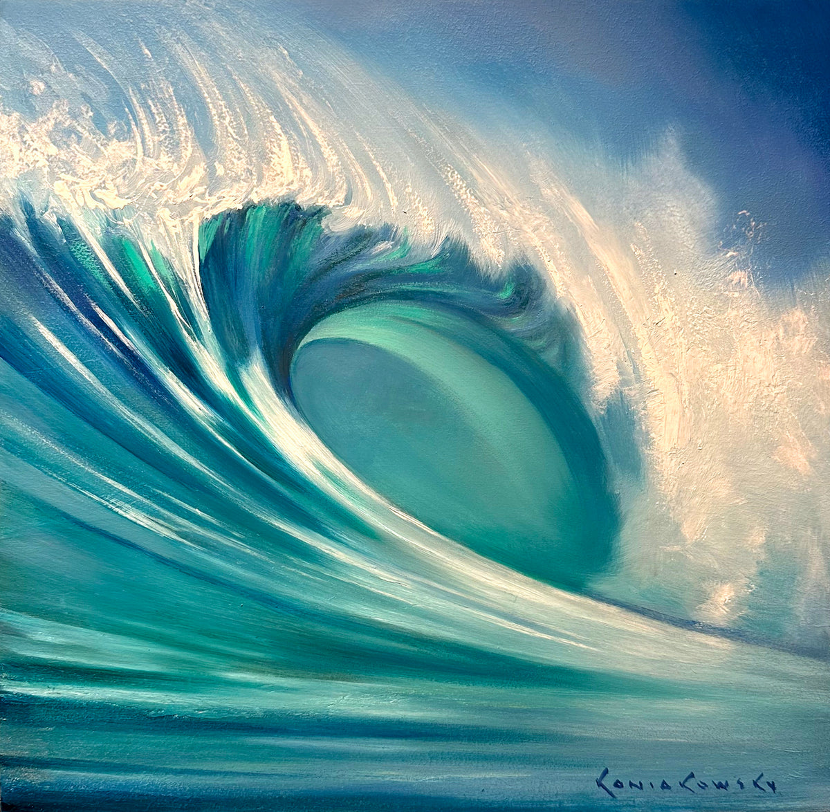 Wave Painting Workshop in Carlsbad CA April 22 – Ocean Art by Koniakowsky