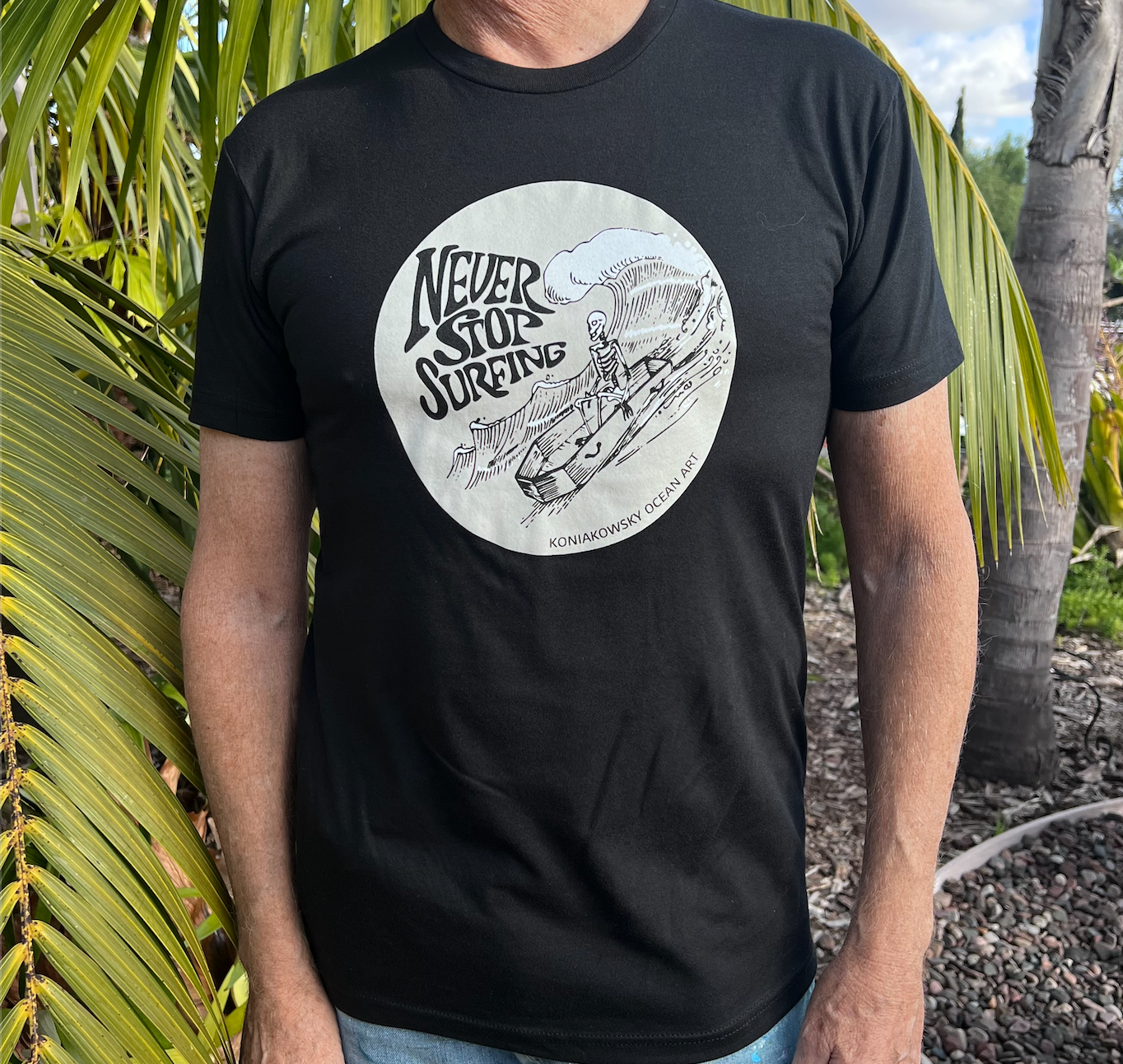 Never Stop Surfing T-Shirt